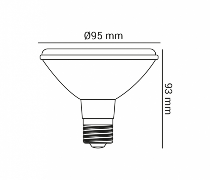 Lâmpada Opus LED PAR30 10 watts IRC95 IP65 5700K 30° Bivolt OPS 85117