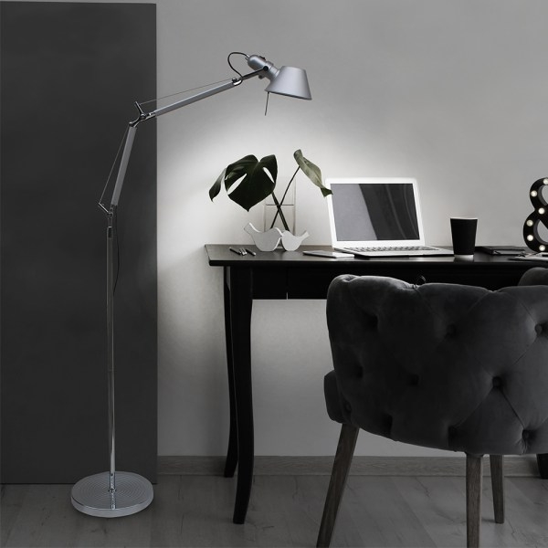Coluna Casual Light Studioluce Drain Office Prata 1L E27 1650mm CL1604