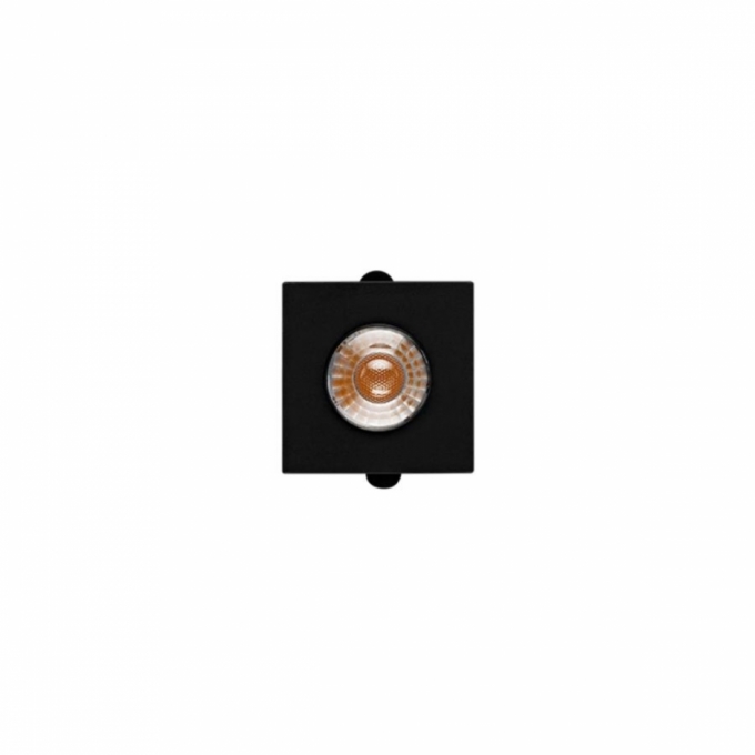 Spot de Embutir para Móveis Stella Mini Móbili 1,5 Watts 3000K 37x37x29mm Preto STL21912PTO/30