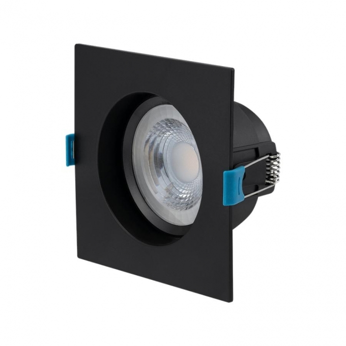 Spot Embutir Stella Easy PAR20 EVO Recuado 7 Watts 3000K 117x117mm Preto STH21930PTO/30 