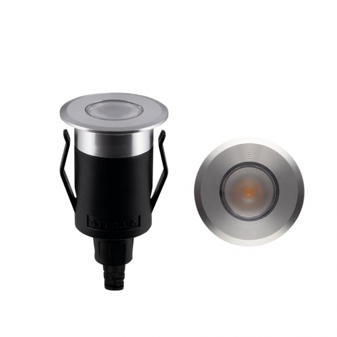 Balizador Solo Stella Way UP 1 Watt 3000K IP67 Bivolt Ø41x73mm Alumínio STL21711AL/30