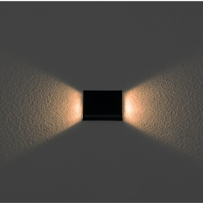 Balizador Solo Stella Way Side 1,5 Watt 3000K IP67 41x73mm 2 Fachos Preto STL21714/30