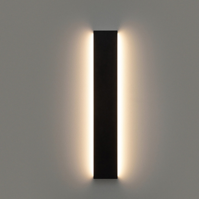 Arandela LED Stella Reflex 72cm 20 Watts 3000K IP65 Bivolt Preto STH9741PTO/30