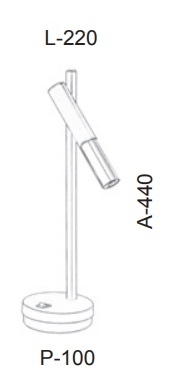 Abajur Old Artisan Tubos 1L Mini Dicróica 440mm ABJ-5483 