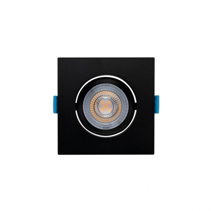 Spot Embutir Stella Easy MR16 EVO Recuado 4,5 Watts 3000K 95x95mm Preto STH21920PTO/30 