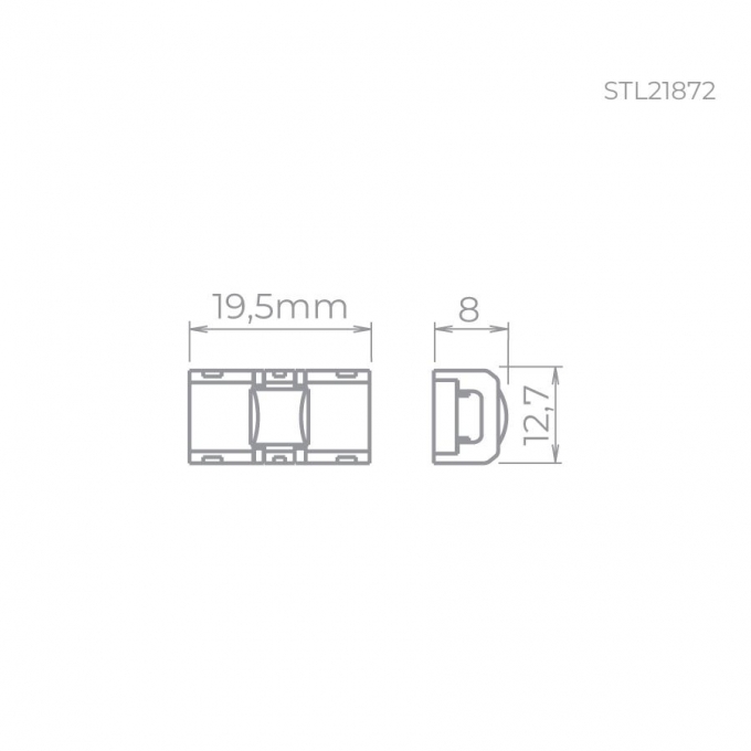 Emenda Stella para Fita Full Led Pro 8mm STL21872 