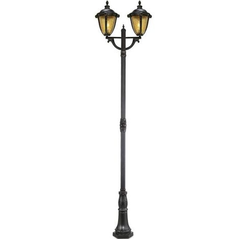 Poste Lighting Store  Alumínio Fundido e Vidro 2L E27 730x320x2500mm LO-1418