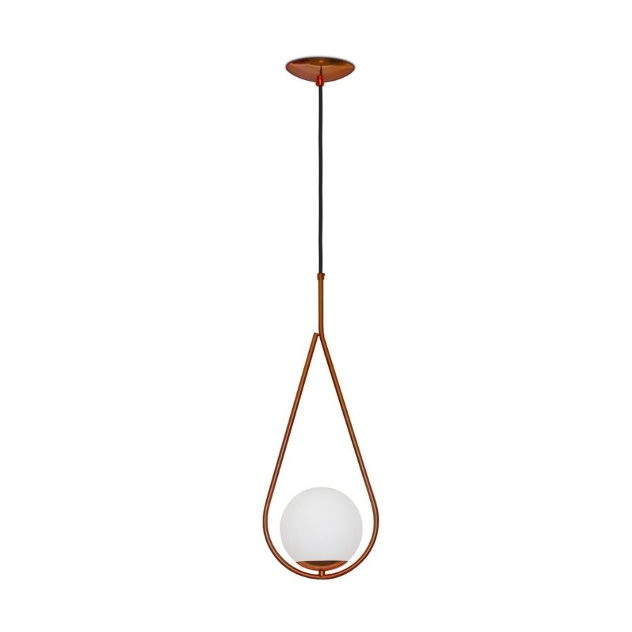 Pendente Spotline Gota Globo Ø120mm 1L E27 150X230X550mm 779/1 