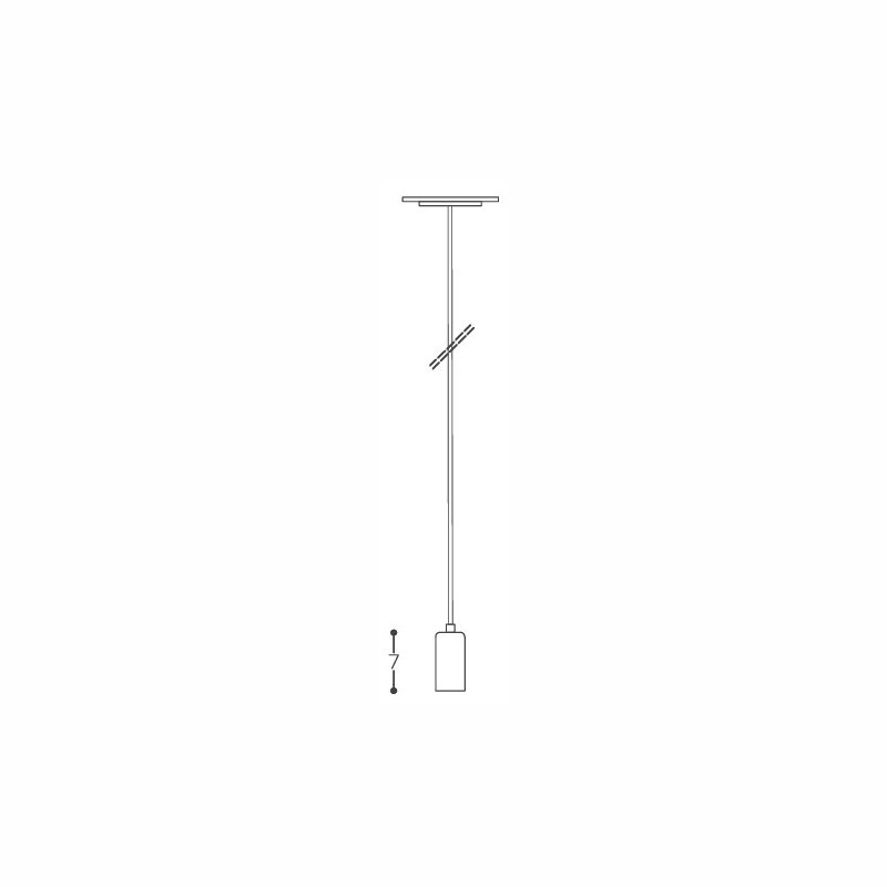 Pendente DM LUMI Joy Alumínio 1L E27 70x70mm 609/1