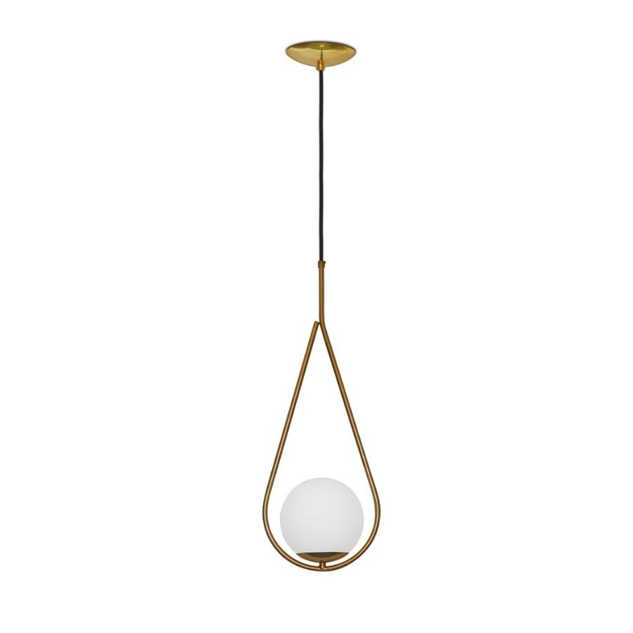 Pendente Spotline Gota Globo Ø120mm 1L E27 150X230X550mm 779/1 