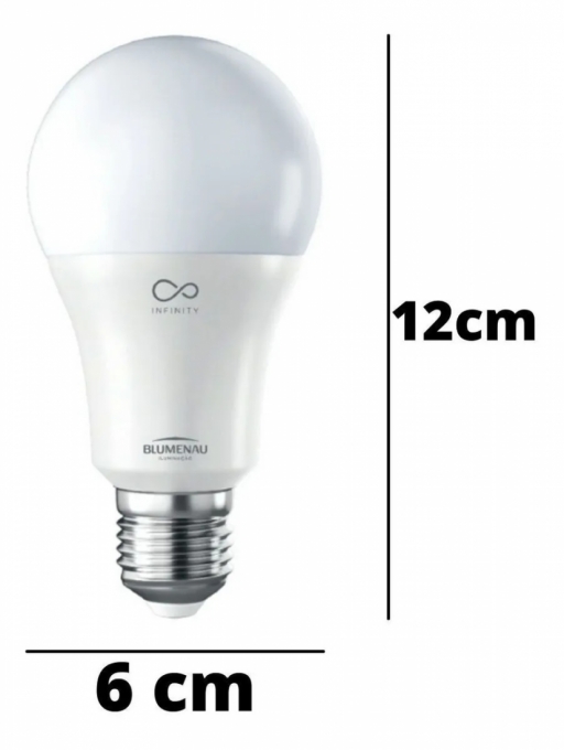 Bulbo LED Smart Light Infinity 9 watts RGB Wifi Alexa Google Blumenau 60029004