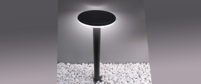 Poste Opus Led Aura 10 watts 3000K IP65 Preto 580mm OPS 36953