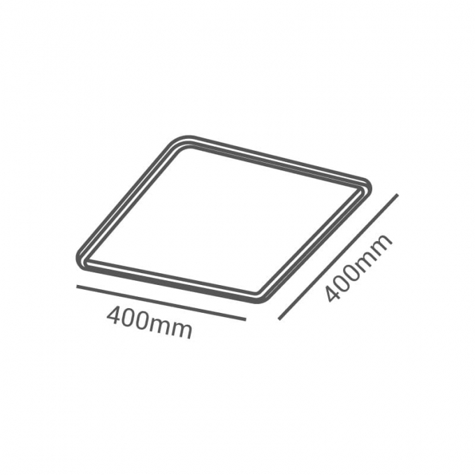 Plafon Opus LED Telaio 32 watts 3000K Bivolt 400x400mm Branco OPS 80891