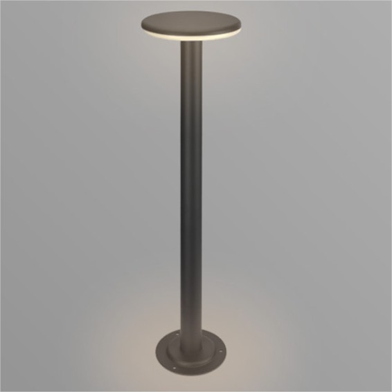Poste Opus Led Aura 10 watts 3000K IP65 Preto 580mm OPS 36953