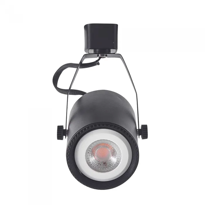 Spot pra Trilho Opus LED AR70 GU10 Preto Ø78mm OPS 81881