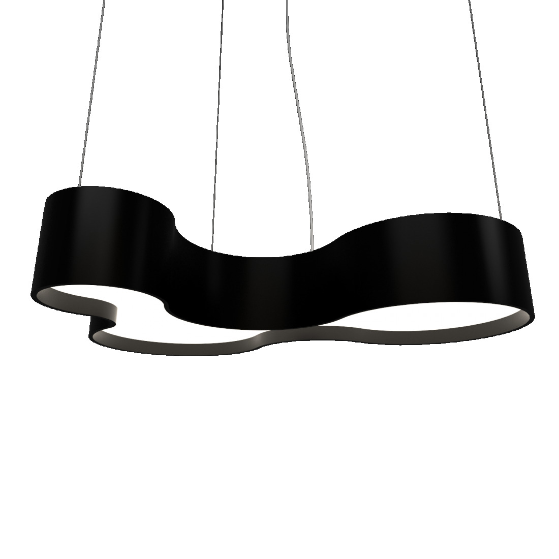 Pendente Accord Orgânico Semi Cilíndrico KS 5L E27 800x550x200mm 1216