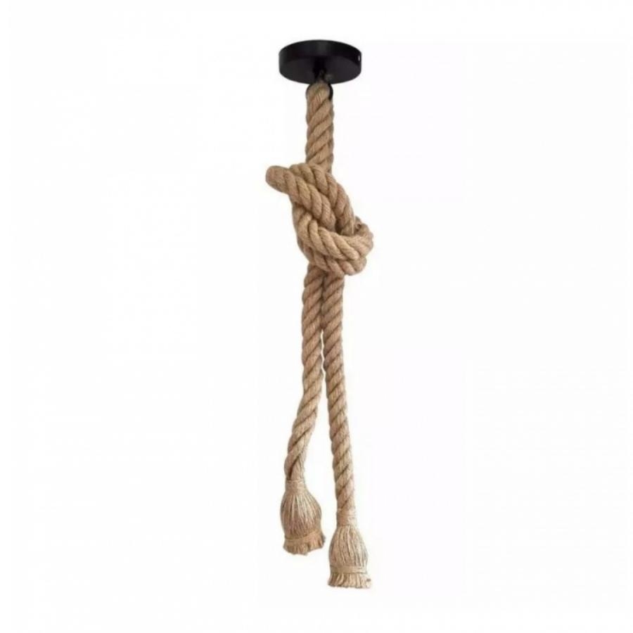 Pendente Corda Duplo Nordecor 1,8 mts Cor Natural 2057
