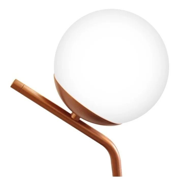 Abajur Angular 1L G9 430mm Globo Ø140mm FG Iluminação 1000/1