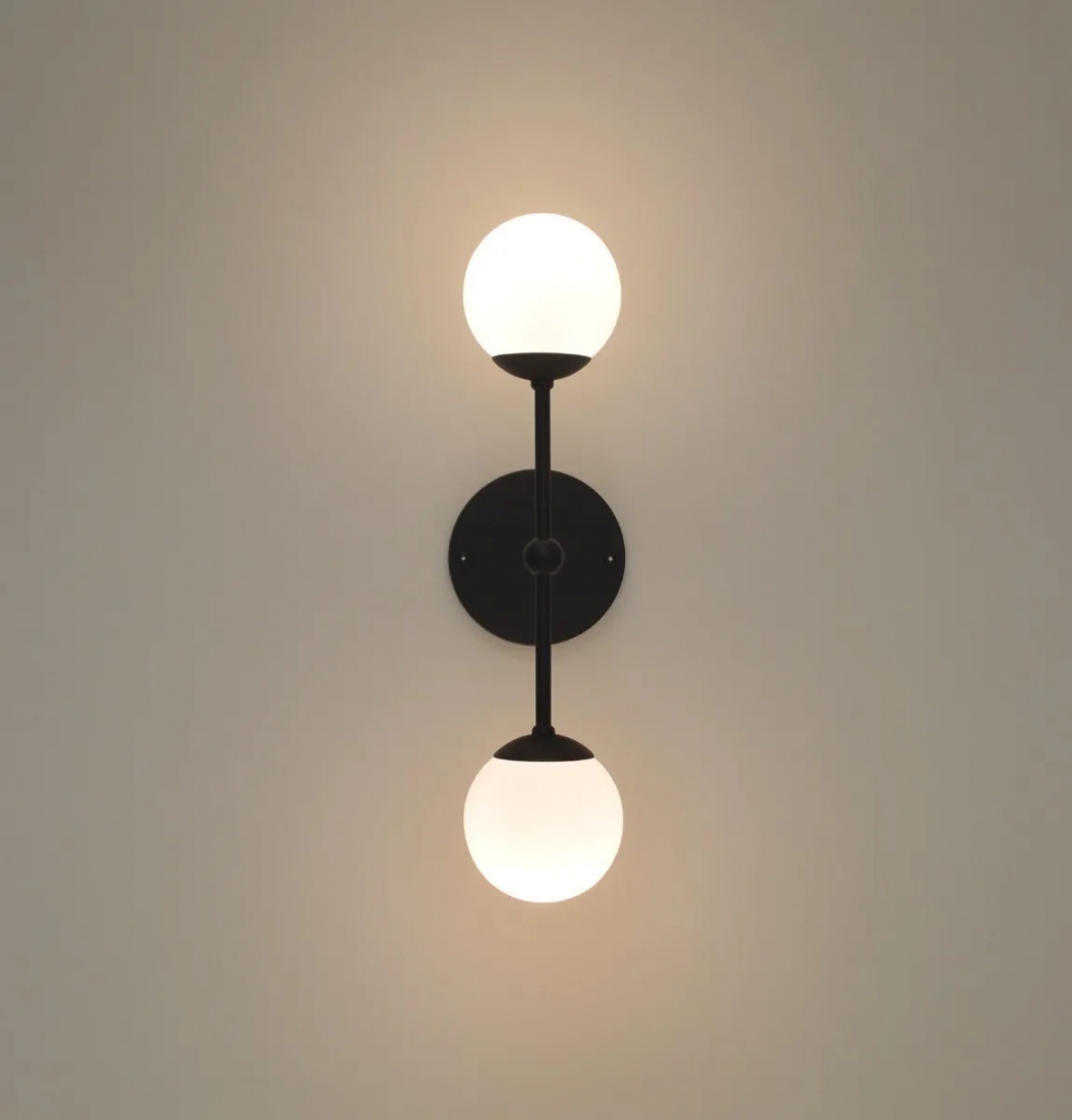 Arandela Jabuticaba 2L G9 430mm Globo Ø100mm FG Iluminação 1203/2