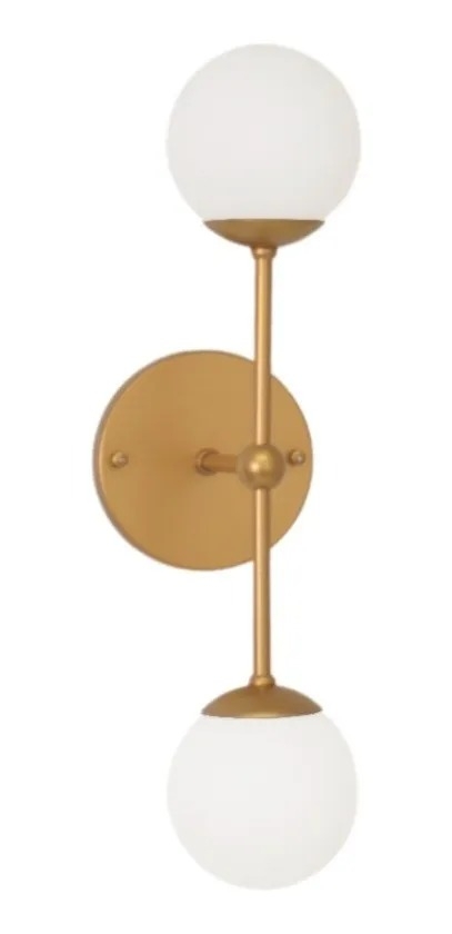 Arandela Jabuticaba 2L G9 430mm Globo Ø100mm FG Iluminação 1203/2