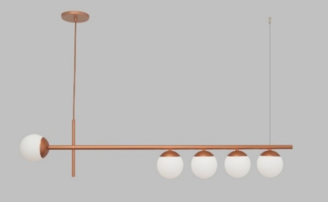 Pendente Jabuticaba Horizontal 5L G9 1200mm FG Iluminação 1404/5