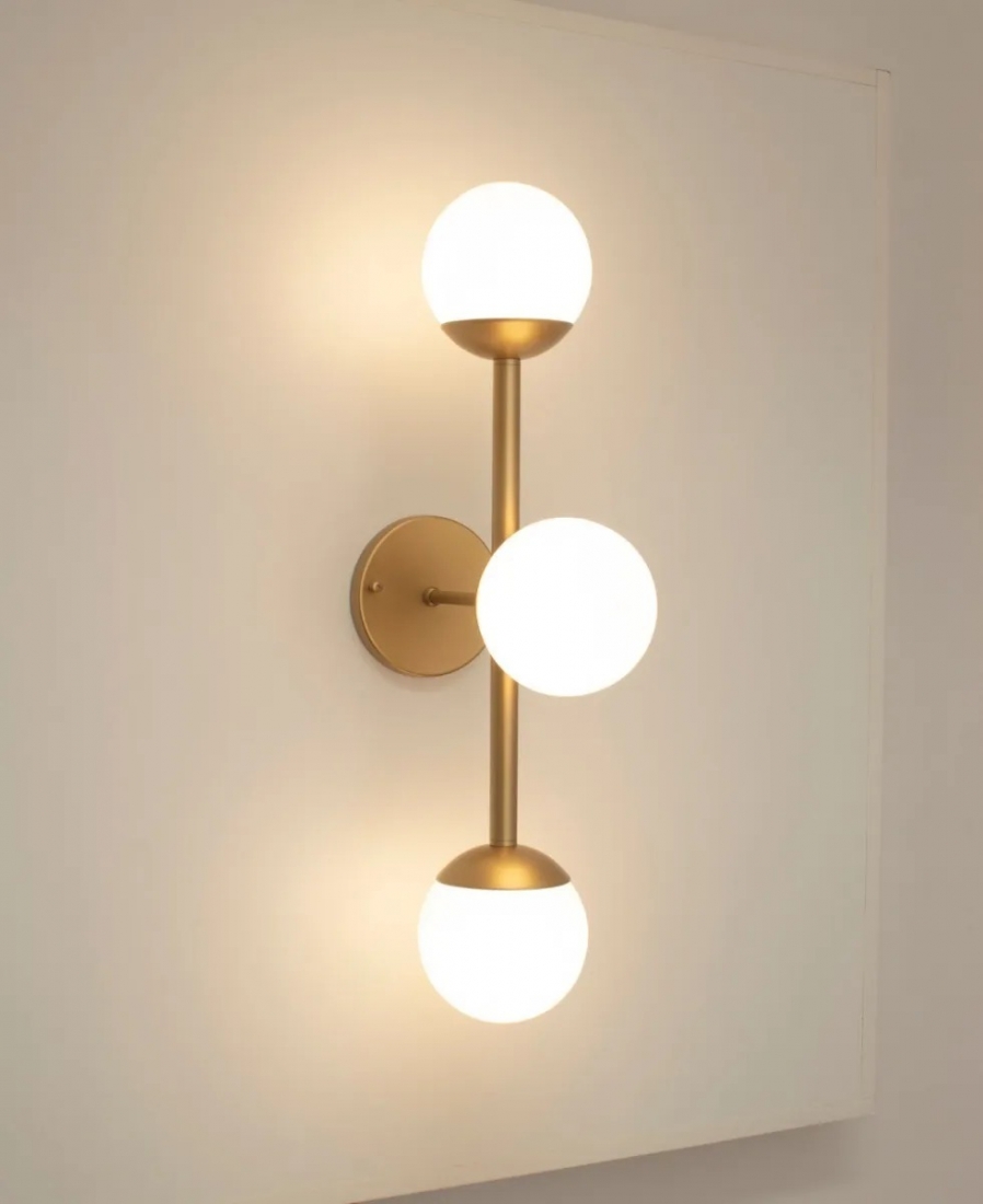 Arandela Jabuticaba 3L G9 580mm Globo Ø120mm FG Iluminação 1204/3