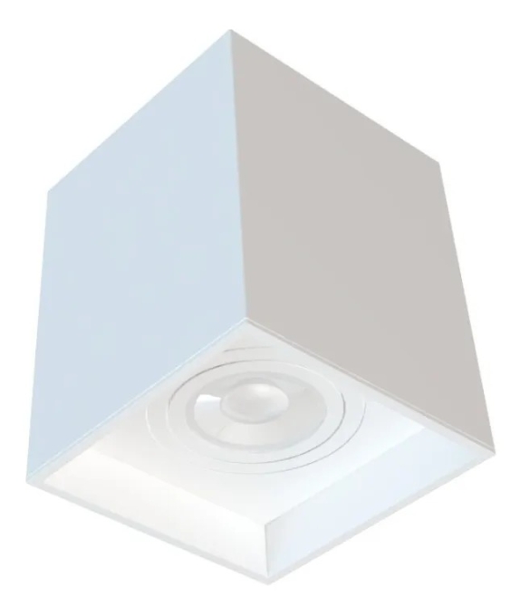 Spot Sobrepor Quadrado Branco Box Moon 1L Dicróica 100x100x120mm 1060622