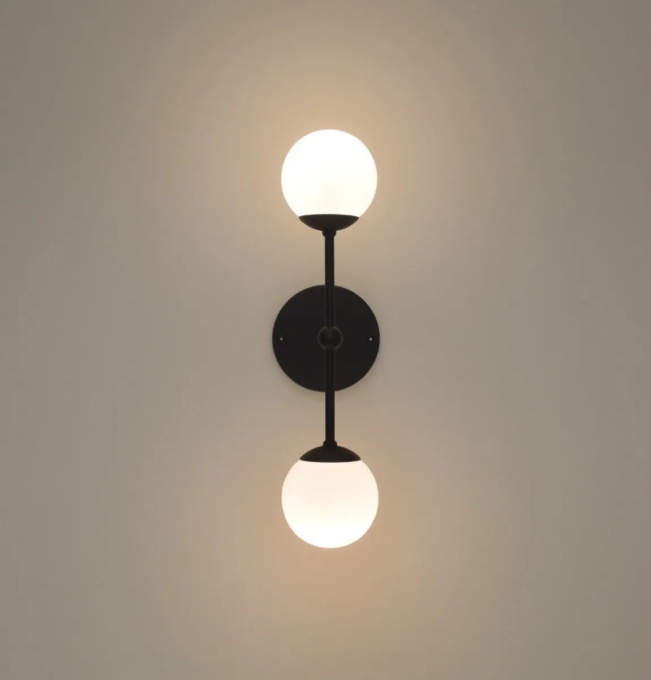 Arandela Jabuticaba 2L G9 430mm Globo Ø100mm FG Iluminação 1203/2