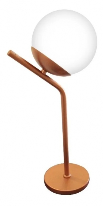 Abajur Angular 1L G9 430mm Globo Ø140mm FG Iluminação 1000/1