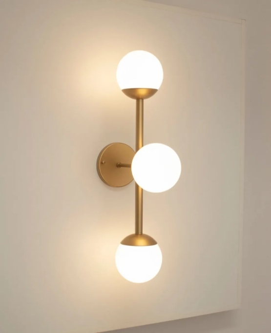 Arandela Jabuticaba 3L G9 580mm Globo Ø120mm FG Iluminação 1204/3