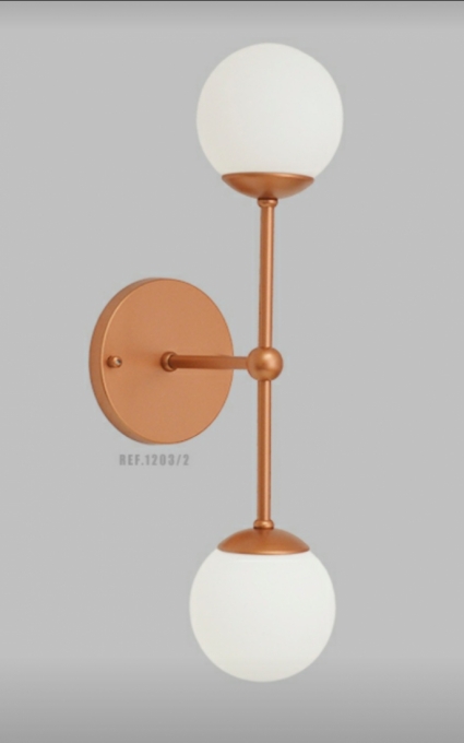Arandela Jabuticaba 2L G9 430mm Globo Ø100mm FG Iluminação 1203/2