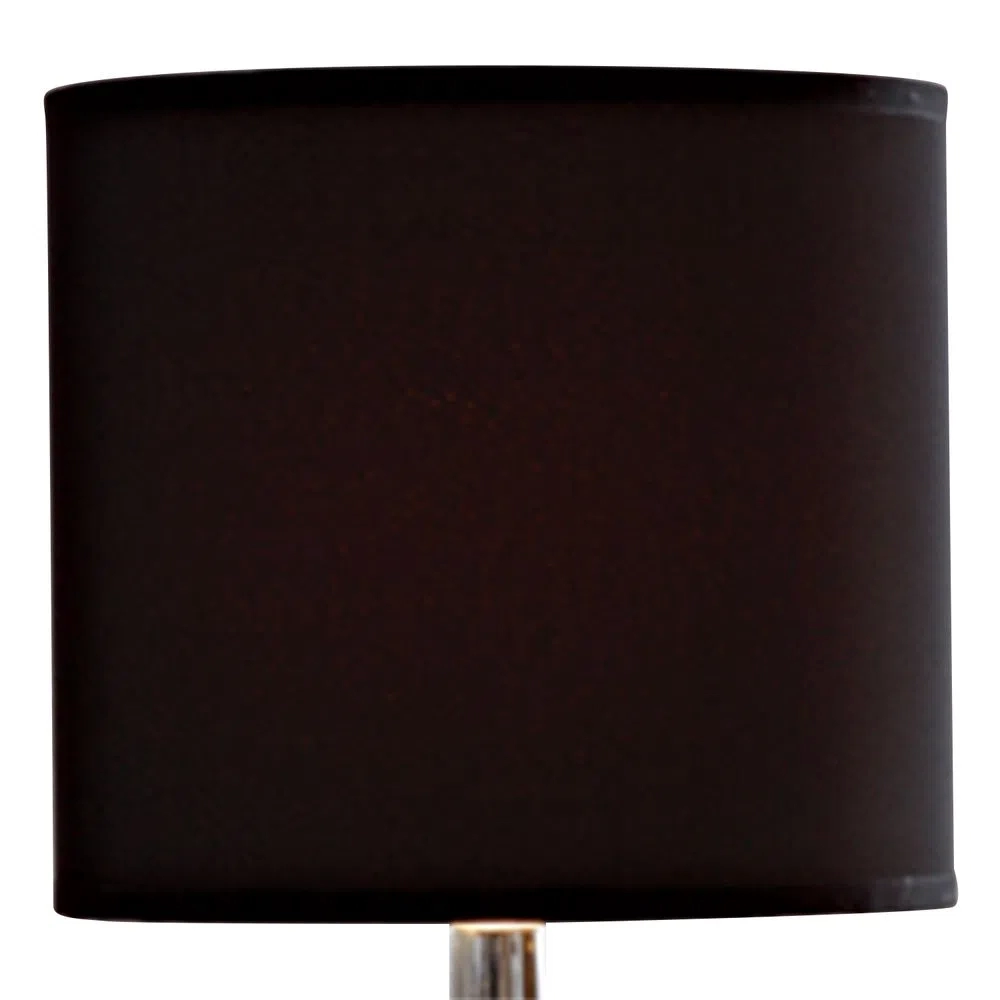 Cúpula para Abajur Bella Basic Cilíndrica Ø200x180mm Tecido Preto EX760PT 