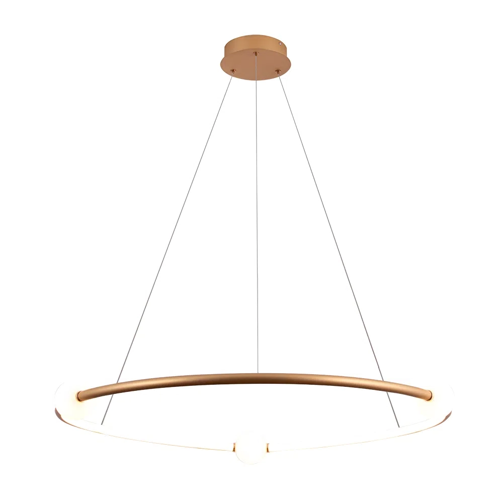 Pendente Bella Nébula Dourado 35 watts 3000K Ø870mm DW005SG