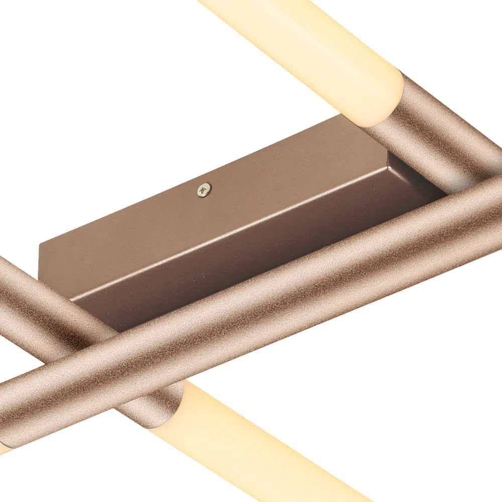 Plafon Bella Palito Dourado 36 watts 2700K 860x700mm CD017