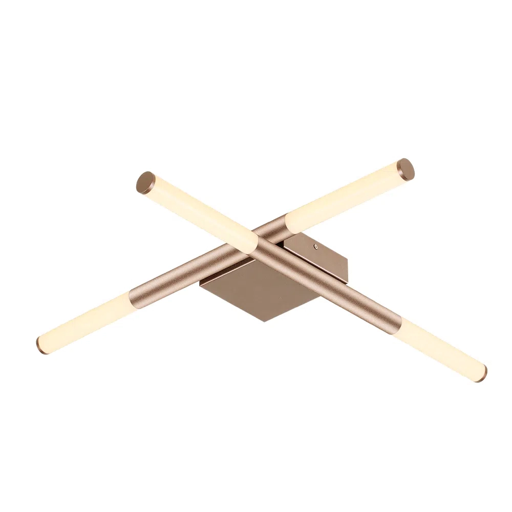 Plafon Bella Palito Dourado 24 watts 2700K Ø700x70mm CD016