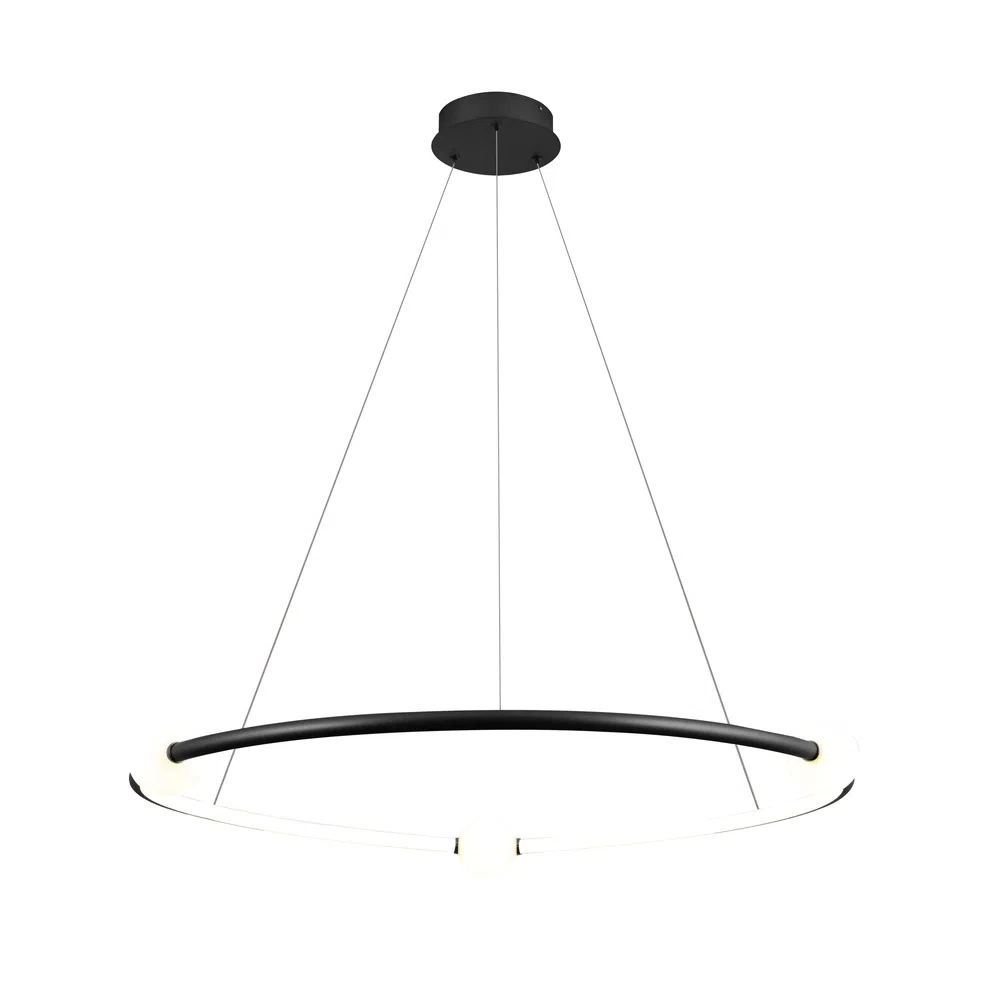 Pendente Bella Nébula Preto 35 watts 3000K Ø870mm DW005SB