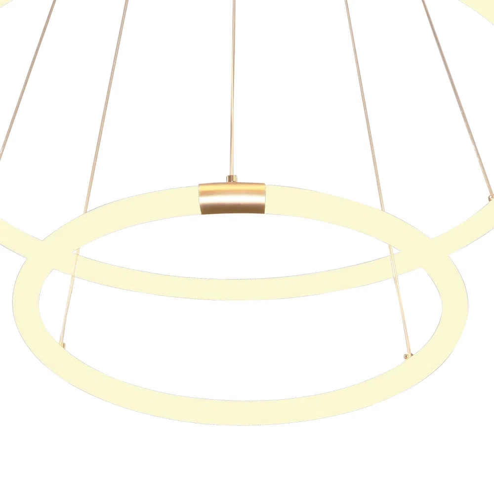Pendente Bella Circolo Dourado 43 watts 3000K Ø600mm BB022