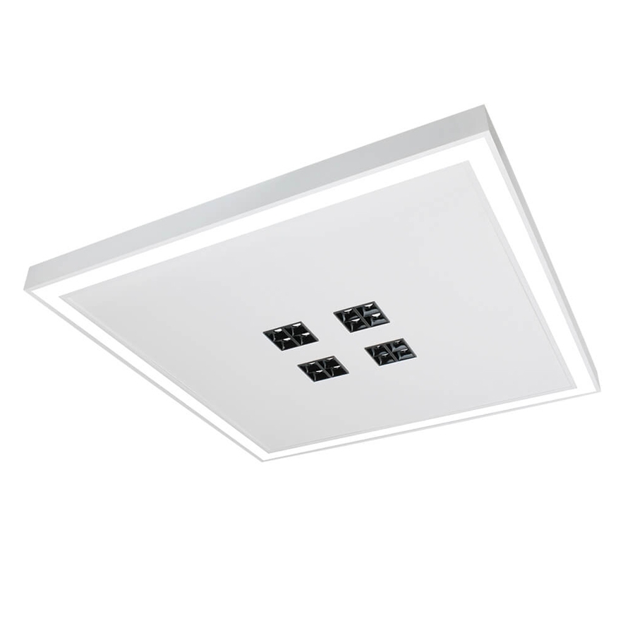 Plafon Sobrepor Newline Fit Edge 32W com 4 Focos 10° 4W 616x616x40mm PL0129LED
