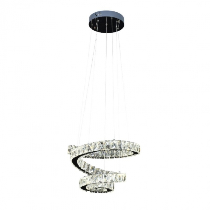 Pendente Sindora Cristal e Cromado 64 watts Multitemperatura Ø500mm DCD00741