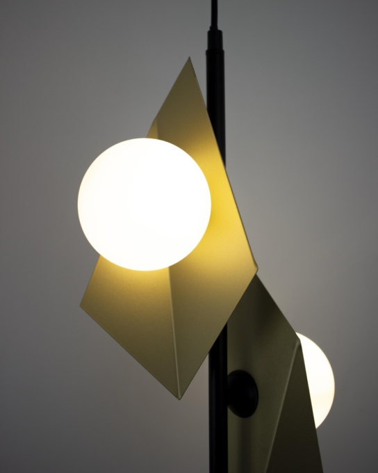 Pendente Starlux Floki Dourado e Preto 2L G9 250x1180mm GH-002