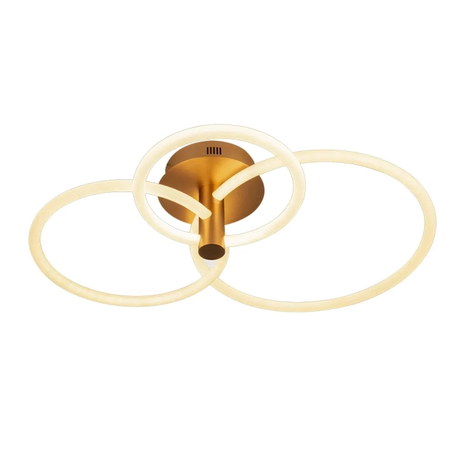 Plafon Bella Circolo Dourado 54 Watts 3000K 860x490mm BB020