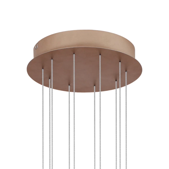Pendente Bella Palito Dourado 72 watts 2700K Ø900mm CD014