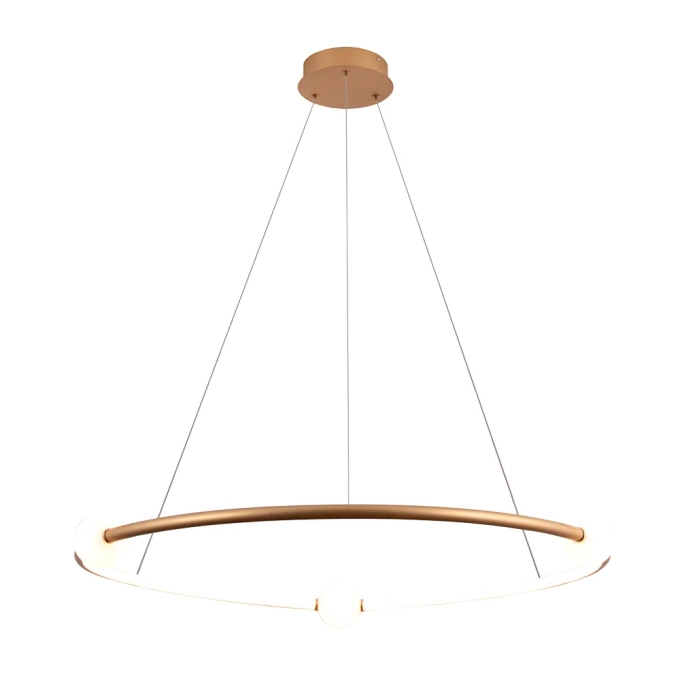 Pendente Bella Nébula Dourado 35 watts 3000K Ø870mm DW005SG