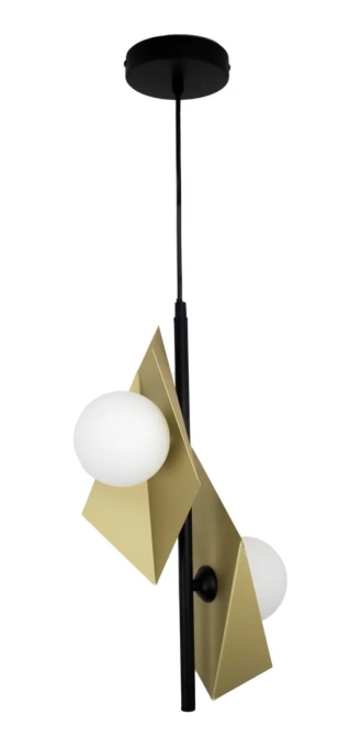 Pendente Starlux Floki Dourado e Preto 2L G9 250x1180mm GH-002