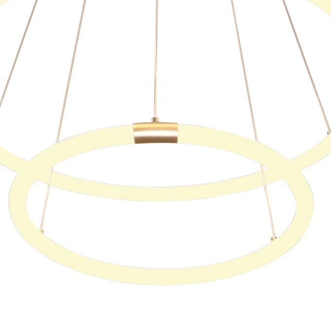 Pendente Bella Circolo Dourado 43 watts 3000K Ø600mm BB022