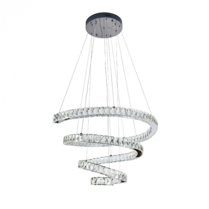 Pendente Sindora Cristal e Cromado 120 watts Multitemperatura Ø750mm DCD00740