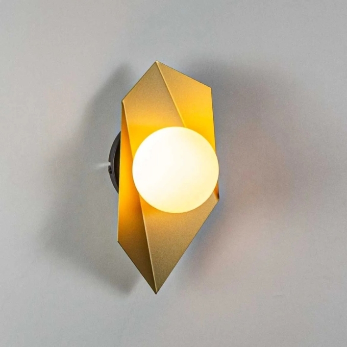 Arandela Starlux Floki Dourado e Preto 1L G9 160x140x280mm GH-005