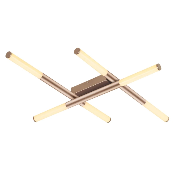 Plafon Bella Palito Dourado 36 watts 2700K 860x700mm CD017