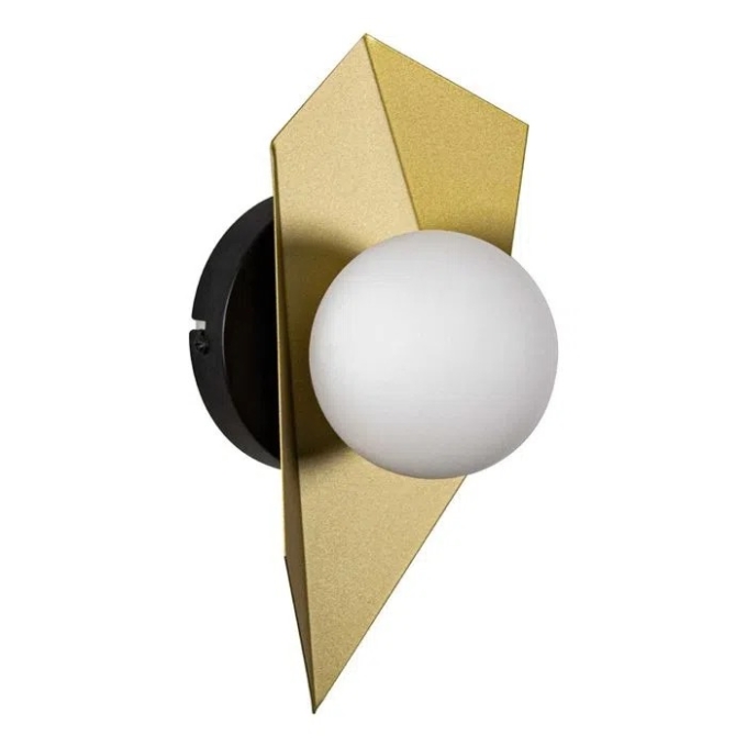 Arandela Starlux Floki Dourado e Preto 1L G9 160x140x280mm GH-005