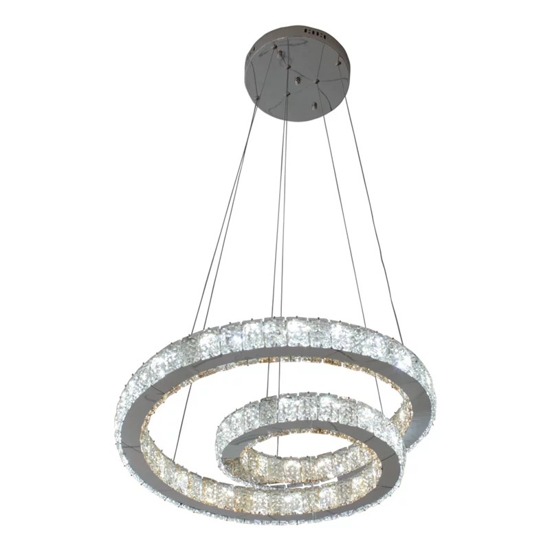 Pendente Sindora Cristal 72 watts Multitemperatura Anel Ø500mm DCD00107